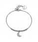 Cavigliera Gioielli S\'Agapò Witch in acciaio con luna SWH22