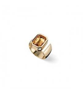 Anello Unoaerre Joya dorato cristallo giallo 2816