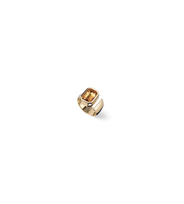 Anello Unoaerre Joya dorato cristallo giallo 2816