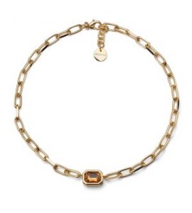 Collana Unoaerre Joya dorato cristallo giallo 2831