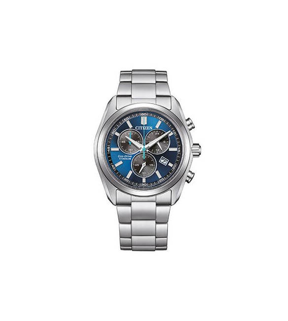 Orologio Cronografo Uomo Citizen Eco Drive Super Titanio 2590 blu at2590-59l