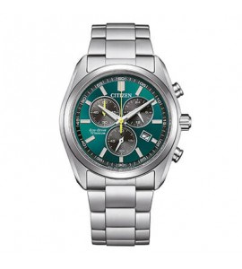 Orologio Cronografo Uomo Citizen Eco Drive Super Titanio 2590 verde at2590-59x