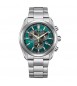 Orologio Cronografo Uomo Citizen Eco Drive Super Titanio 2590 verde at2590-59x
