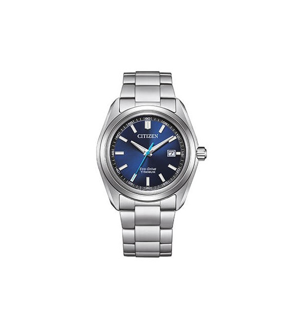 Orologio Solo Tempo Uomo Citizen Eco Drive Super Titanio 1900 blu aw1900-50l