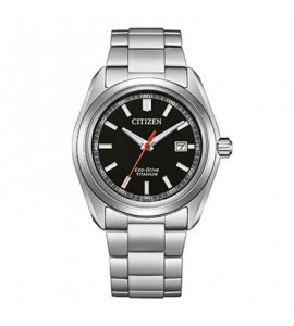 Orologio Solo Tempo Uomo Citizen Eco Drive Super Titanio 1900 nero aw1900-50e