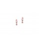 Orecchini Cerchio Bambina Gioielli Nanan Bijou Stella argento rosato smalto rosa nan0325