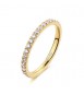 Anello Donna Gioielli Brosway Desideri in acciaio dorato con zirconi bianchi misura 16 BEIA006C