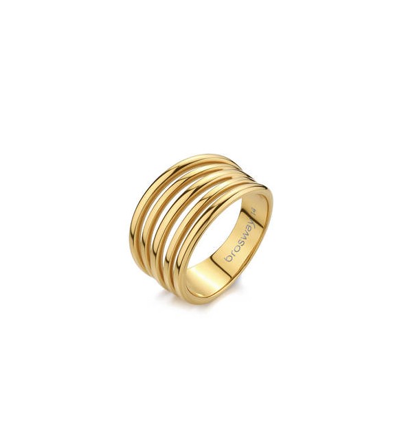 Anello Gioielli Brosway Aura in acciaio dorato misura 16 bau34c