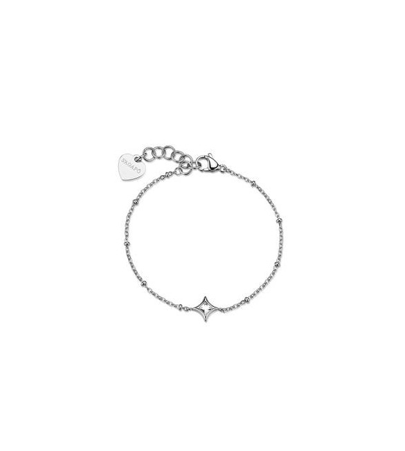 Bracciale Gioielli Sagapò Luce in acciaio con cristallo bianco sce50