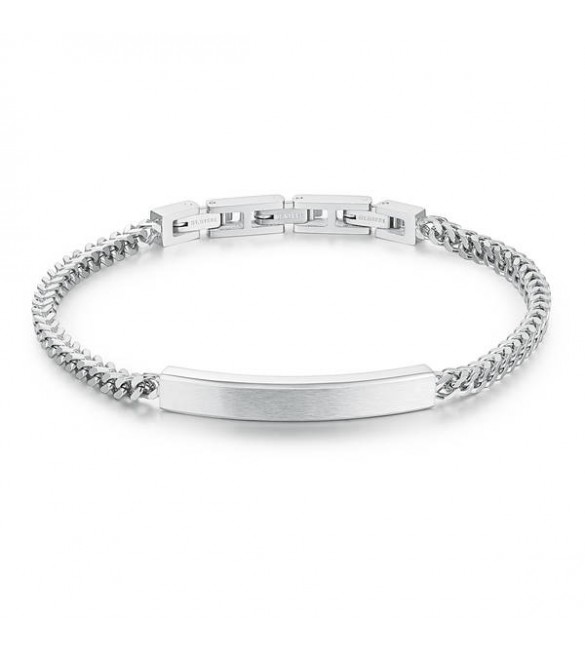 Bracciale Uomo Gioielli Brosway Ink in acciaio 316L con Military Tag bik11