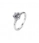 Anello Donna Gioielli S\'Agapò Dazzly in acciaio con cristallo bianco misura 14 sdz179c