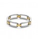 Bracciale Gioielli Brosway Emphasis in acciaio rigido bicolore misura 19 BEH18B