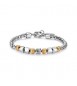 Bracciale Gioielli S\'Agapò Riot in acciaio bicolore con sfere srt48