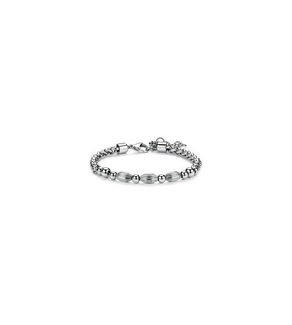 Bracciale Gioielli S\'Agapò Riot in acciaio con sfere ovali srt43