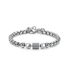 Bracciale Gioielli S\'Agapò Riot in acciaio con sfere srt40