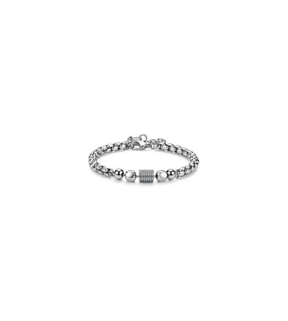 Bracciale Gioielli S\'Agapò Riot in acciaio con sfere srt40
