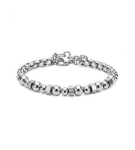 Bracciale Gioielli S\'Agapò Riot in acciaio con sfere srt41