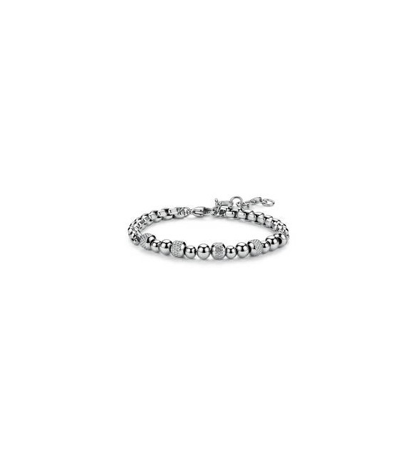 Bracciale Gioielli S\'Agapò Riot in acciaio con sfere srt42