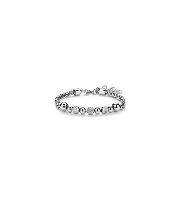 Bracciale Gioielli S\'Agapò Riot in acciaio con sfere srt44