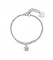 Bracciale Gioielli Sagapò Aurora in acciaio catena tennis con fiore sar83