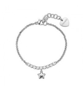 Bracciale Gioielli Sagapò Aurora in acciaio catena tennis con stella sar82