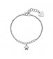 Bracciale Gioielli Sagapò Aurora in acciaio catena tennis con stella sar82