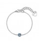 Bracciale Gioielli Sagapò Dazzly in acciaio con cristallo acquamarina SDZ168