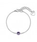 Bracciale Gioielli Sagapò Dazzly in acciaio con cristallo ametista SDZ167