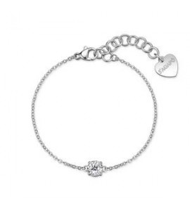 Bracciale Gioielli Sagapò Dazzly in acciaio con cristallo bianco SDZ165