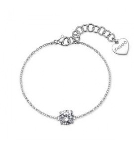Bracciale Gioielli Sagapò Dazzly in acciaio con cristallo bianco SDZ166