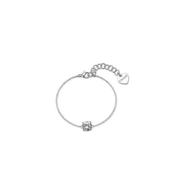 Bracciale Gioielli Sagapò Dazzly in acciaio con cristallo bianco SDZ166