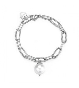 Bracciale Gioielli Sagapò Gipsy in acciaio con perla SGP13