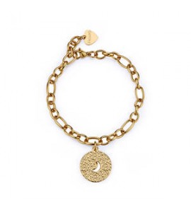 Bracciale Gioielli Sagapò Gipsy in acciaio dorato con luna SGP12