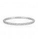 Bracciale Tennis Elastico Gioielli S\'Agapò Dazzly in acciaio con zirconi bianchi misura B sdz172b