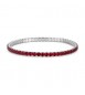 Bracciale Tennis Elastico Gioielli S\'Agapò Dazzly in acciaio con zirconi ruby misura A sdz173a