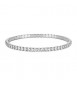 Bracciale Tennis Elastico Gioielli S\'Agapò Tricky in acciaio con zirconi bianchi misura B STK19B