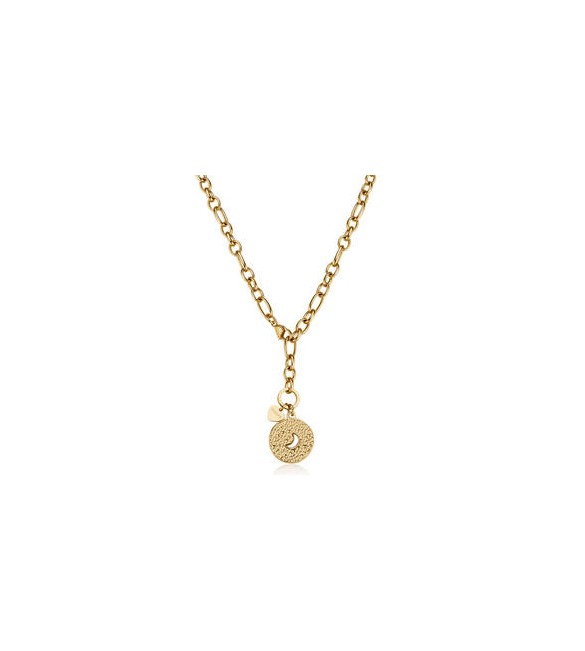 Collana a Y Gioielli Sagapò Gipsy in acciaio dorato con luna SGP02