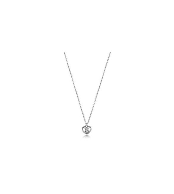 Collana Gioielli Sagapò Aurora in acciaio con cuore sar72