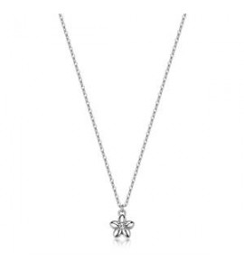 Collana Gioielli Sagapò Aurora in acciaio con fiore sar74