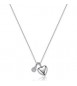Collana Gioielli Sagapò Click in acciaio con Cuore e cristallo SCK301