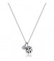Collana Gioielli Sagapò Click in acciaio con Quadrifoglio e cristallo SCK304