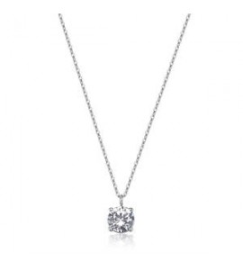 Collana Gioielli Sagapò Dazzly in acciaio con cristallo bianco SDZ162