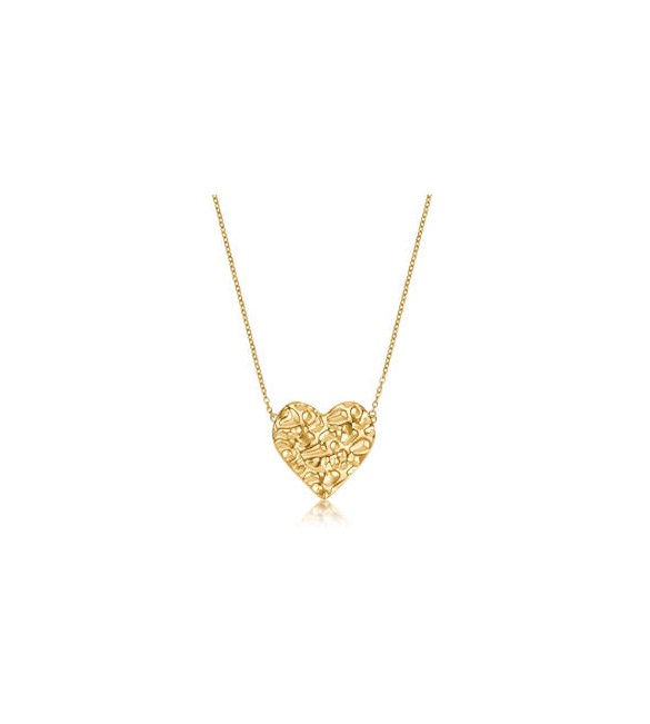 Collana Gioielli Sagapò Emotion in acciaio con Cuore martellato SMO08