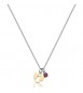 Collana Gioielli Sagapò Joyful in acciaio bicolore con angelo SJF09