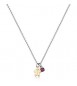 Collana Gioielli Sagapò Joyful in acciaio bicolore con omino di marzapane SJF10