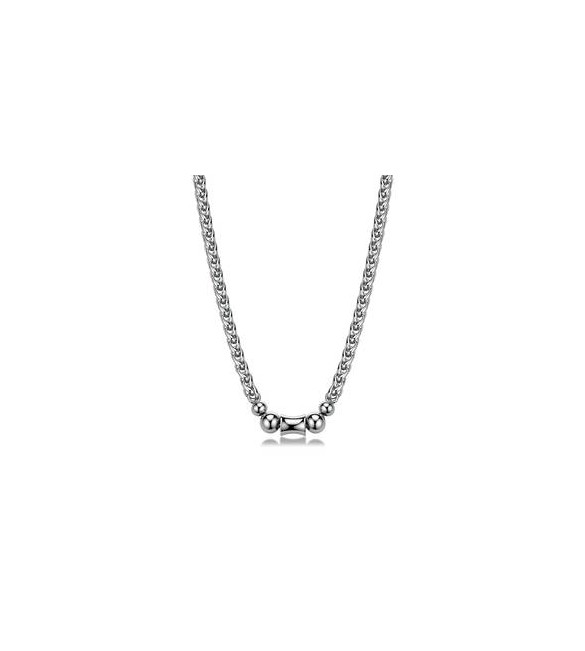 Collana Uomo Gioielli S\'Agapò Riot in acciaio con sfere srt05