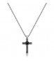 Collana Uomo Gioielli Sagapò Proud in acciaio con croce SPD40