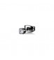 Mono Orecchino Gioielli Sagapò Tricky in acciaio brunito con zircone bianco mm 3 STK22