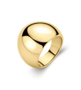 Anello Gioielli Brosway Muse in acciaio dorato a fascia misura 16 BUE34C