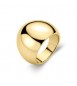 Anello Gioielli Brosway Muse in acciaio dorato a fascia misura 16 BUE34C